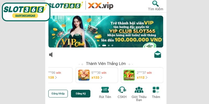 Giới thiệu SLOT365 được biết là nhà cái trực tuyến hàng đầu